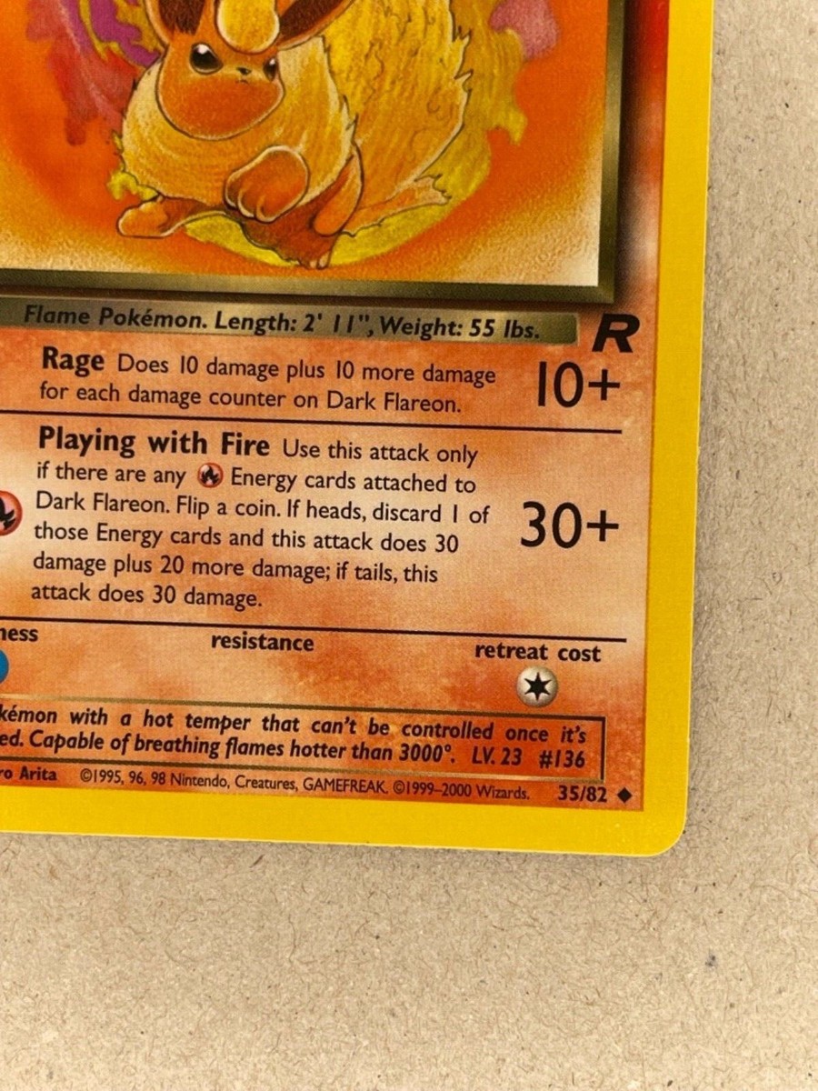 pokemon card dark flareon Amazon.com: Pokemon - Dark Flareon (35) - Team Rocket