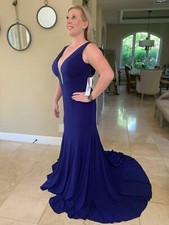 $440 NWT INDIGO JOVANI PROM/PAGEANT/FORMAL DRESS/GOWN #22884 SIZE 12