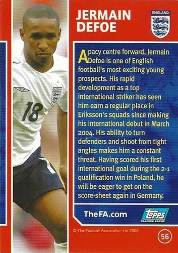 2005 Topps England Cards (World Cup '06 Qualifications) Base Common (51 - 60) - Picture 12 of 40