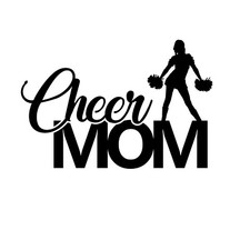 Cheer Mom, Vinyl Wall Decal, Truck, Car, Trailer Decal