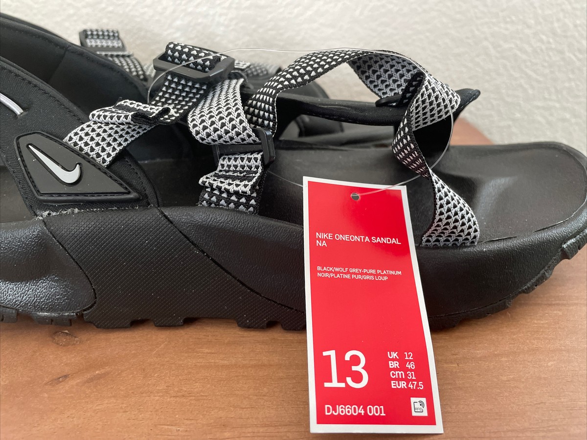 Nike Oneonta Trail Sandals Mens Size 13 Black Gray Adjustable Straps DJ6604-001 Nike Oneonta Men main image 3