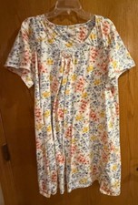 Carole Hochman 36" Short Sleeve 100 Cotton Nightgown - Size 3X