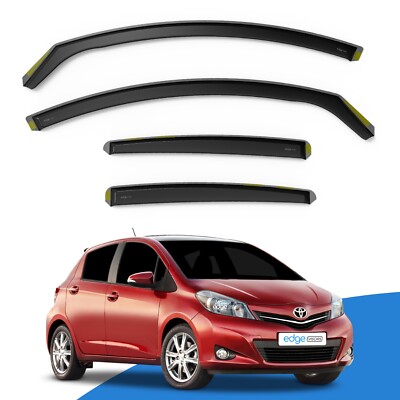 TOYOTA YARIS MK3 2011-2020 5 Door Hatchback Wind Deflectors 4pc Edgevisors