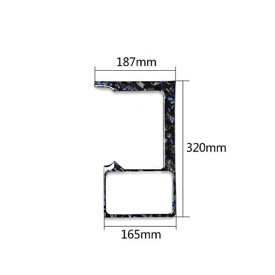 For Toyota Land Cruiser Prado 2010-18 Genuine Carbon Fiber Gear Shift Lever Trim