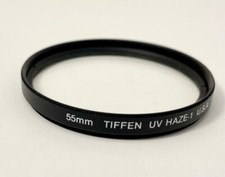 55mm UV Filter Clear Protection Tiffen UV Haze Lens Protection Filter Manuf USA