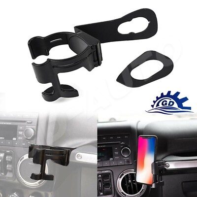 For 2011-2018 Jeep Wrangler JK JKU Multi-Function Drink Cup Phone Device Holder