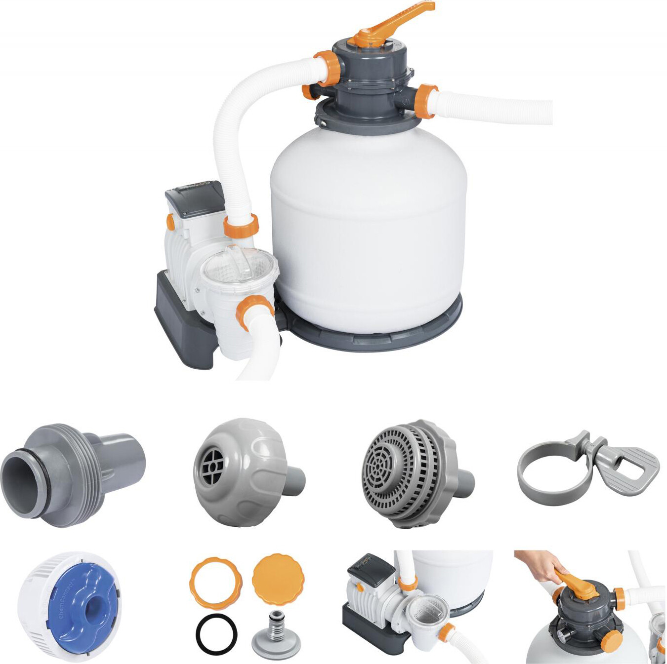 Bestway Pompa Filtro Piscina 8.327 l/h 58499