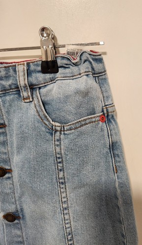 Molo Girls Size 10 Wash Denim Button Down Skirt Originally $69 - Picture 5 of 6