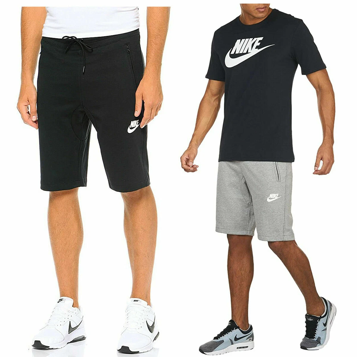 NIKE MENS SUMMER FLEECE JERSEY SHORTS BOTTOMS CASUAL JOGGING