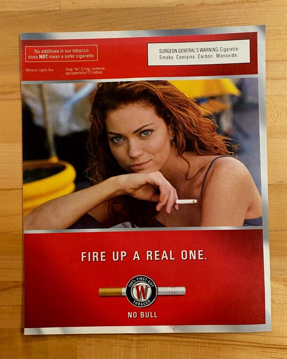 how much was cigarettes in 2000 2000 Vintage Print Ad Winston Cigarettes 10