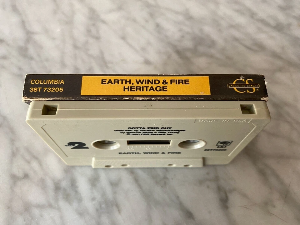 КАССЕТА Earth Wind & Fire Heritage одиночная 1990 Columbia 38T 73205 РЕДКАЯ БОЛЬШЕ НЕ ИЗДАЮЩАЯСЯ - Изображение 3 из 3