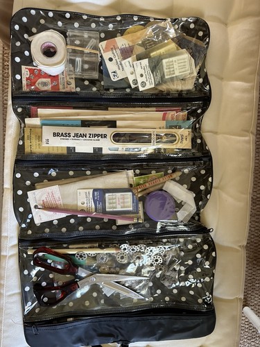 Vintage Sewing Kit/repair Kit Talon Scissors Full Of Things!