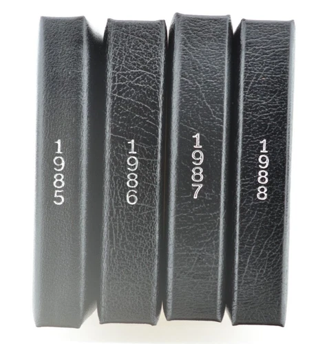 1985-1988 Canada Royal Canadian Mint Proof Sets in Hard Boxes w/ Silver Dollars