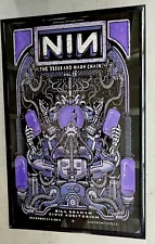 Nine Inch Nails 2018 San Francisco Concert Poster 11 X 17 Framed