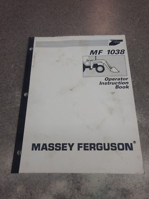 MASSEY FERGUSON 1038 OPERATOR'S MANUAL 1449497M1