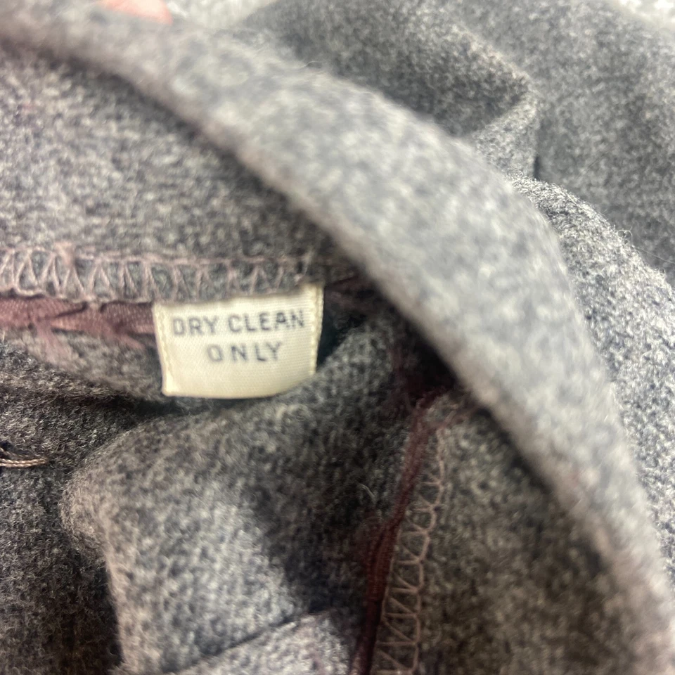 Unbranded Juniors Gray Wool Straight Leg High Rise Dress Pants Size 25 Waist - Image 3 of 4