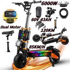 Cheevalry S11 PRO 8000W E-Scooter 11" 60V 43AH OffRoad Electric Scooter 120KM