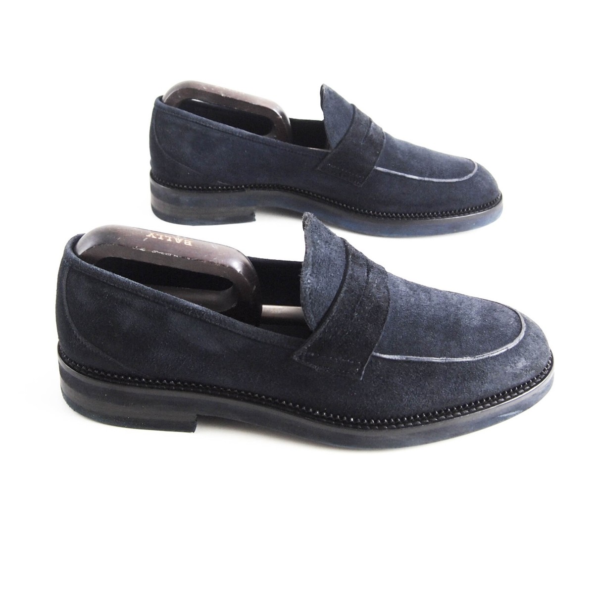 John Galliano loafers in navy blue, size 43 1/5. These are considered vintage. John Galliano Men main image 4