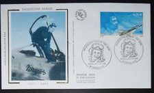 FDC Enveloppe 1er Jour soie "Jacqueline Auriol" 21/06/2003 Paris  PA66 Aviation