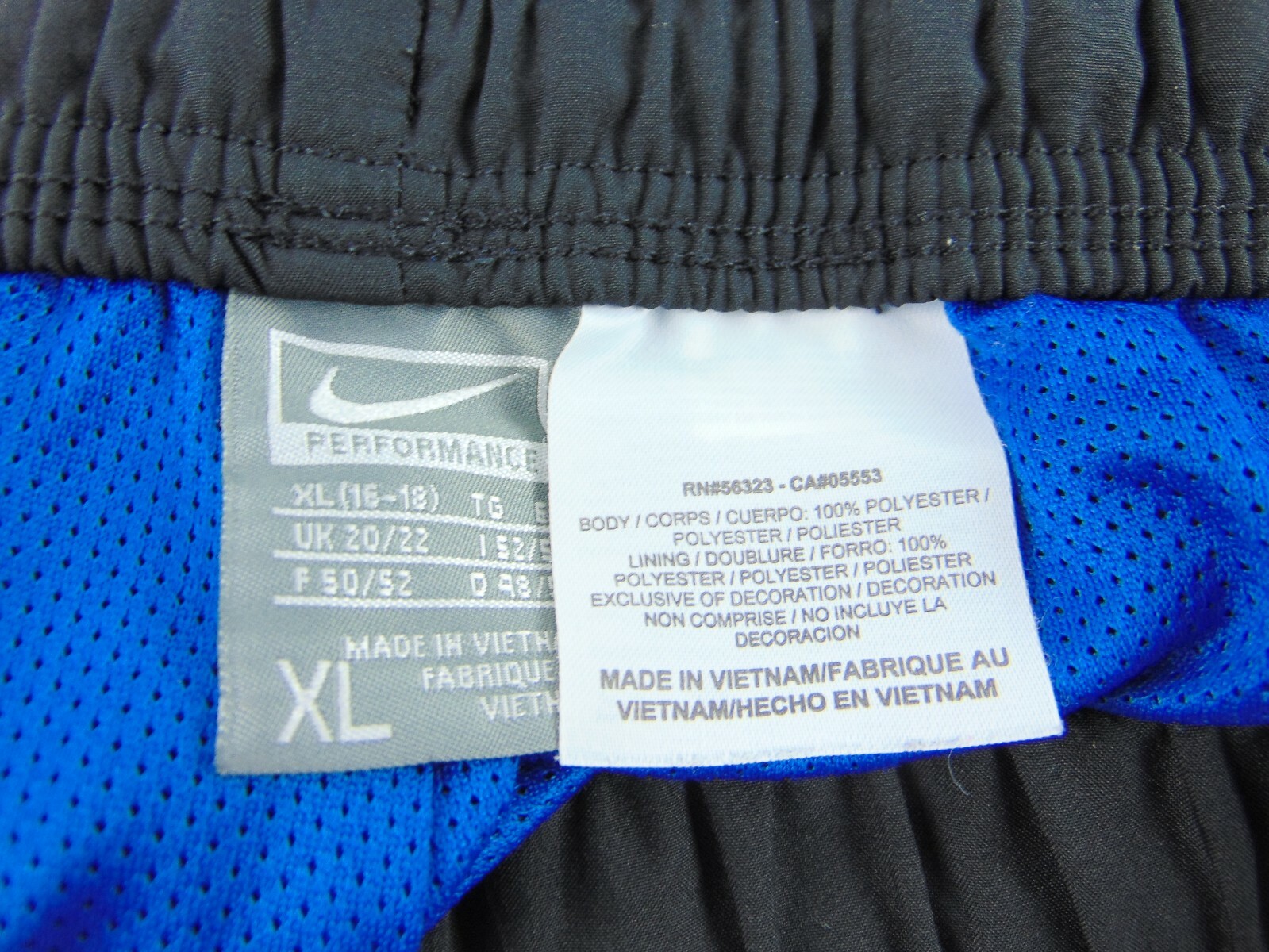 Nike Performance Black Athletic Polyester Shorts … - image 3