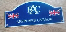 Rac British English Car Garage Sign .. Jaguar Bentley Lotus Mg Triumph Healey Rac British English Car Garage Sign .. Jaguar Bentley Lotus Mg Triumph Healey