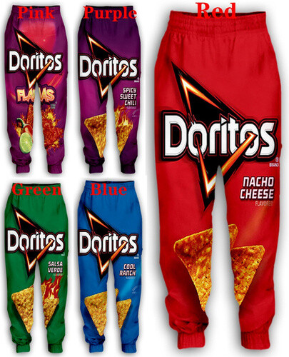 Snacks Doritos 3D Print Casual trousers Men Women Sweatpants Sport Jogging Pants - Picture 1 of 12