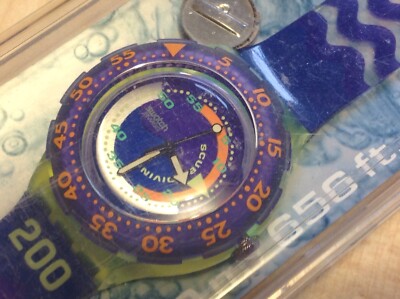 SWATCH SCUBA 200 COMING TIDE SDJ 100 NEU 1992