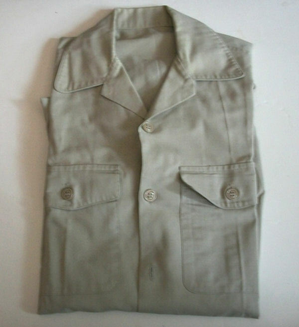 Chemisette Armée Suisse - Beige, Taille M (39/40), Manches Courtes, Vintage