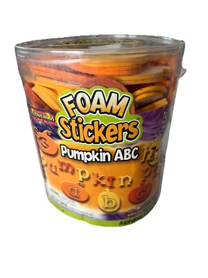 Creative Hands Foam Stickers Fall Alphabet Pumpkins 6 Oz.