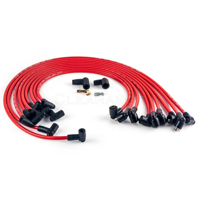 8mm 9867M SBC Small Block Chevy 305 350 400 Spark Plug Wires 90* Not