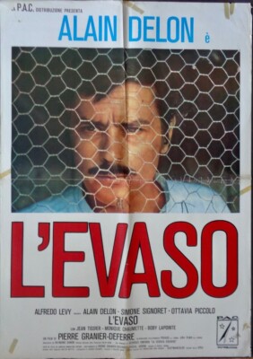 La VEUVE COUDERC Italian 1F movie poster ALAIN DELON SIMONE SIGNORET 1971