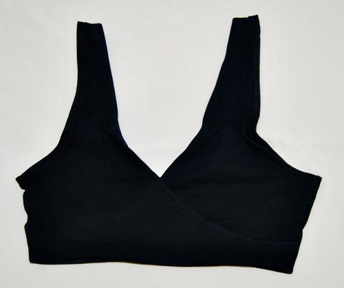 2-Pack Arabella Women's Black Gray Wrap Front Maternity Nursing Bralette sz S 32 - Picture 7 of 12