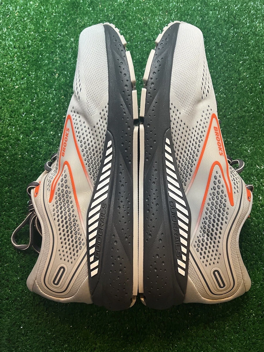 Brooks Beast GTS 23 Men Size 9 2e Wide Running Shoes Grey Scarlet
