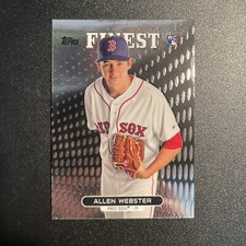 2013 Topps Finest #15 Allen Webster Red Sox RC Rookie Card. rookie card picture