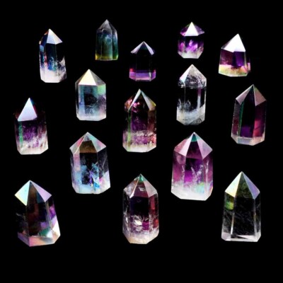Aqua Angel Aura Bergkristall Spitze Gewicht 30   40 g transparent aus Brasilien