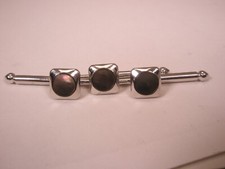 5/16" Gray Square Mother of Pearl Vintage SWANK Formal Tux Prom Shirt Studs c313