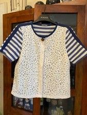 Intimissimi giacca top in cotone con pizzo  tg. S