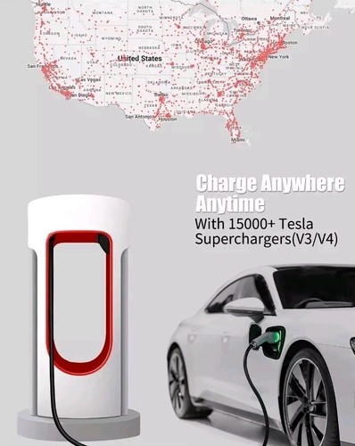 NACS to CCS1 Tesla Supercharger Adapter for Electric Vehicles Ford/ GM & More - Picture 7 of 12