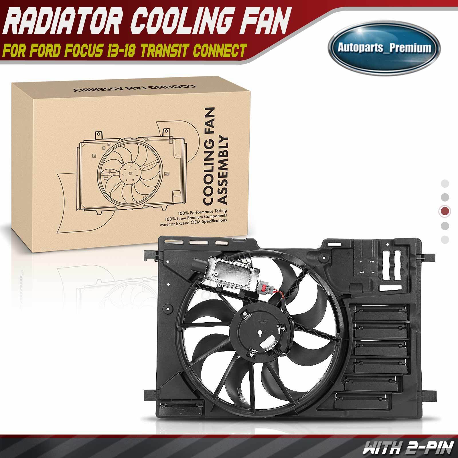 Radiator Cooling Fan Assy w/ Shroud for Ford Focus 1318 Transit