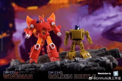 Dr Wu Customs DW-E35M Wingman Cyclonus DW-E34G Golden Beetle Bee Action Figure