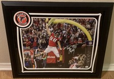 Tony Gonzalez Signed & Custom Framed Atlanta Falcons 16x20 Photo JSA COA