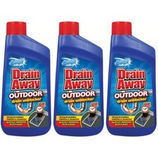 Duzzit Drain Unblocker Drain Away Outdoor 400ML x 3