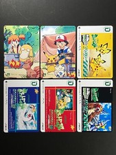 6 SET! Pokemon Orange Card Stamp Rally Pikachu Ash Misty EX!