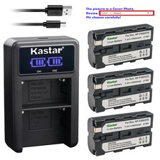 Kastar Battery LCD Dual Charger for Sony NP-F570 HVR-Z1 HVR-Z5 HVR-Z7 DCR-TRV900