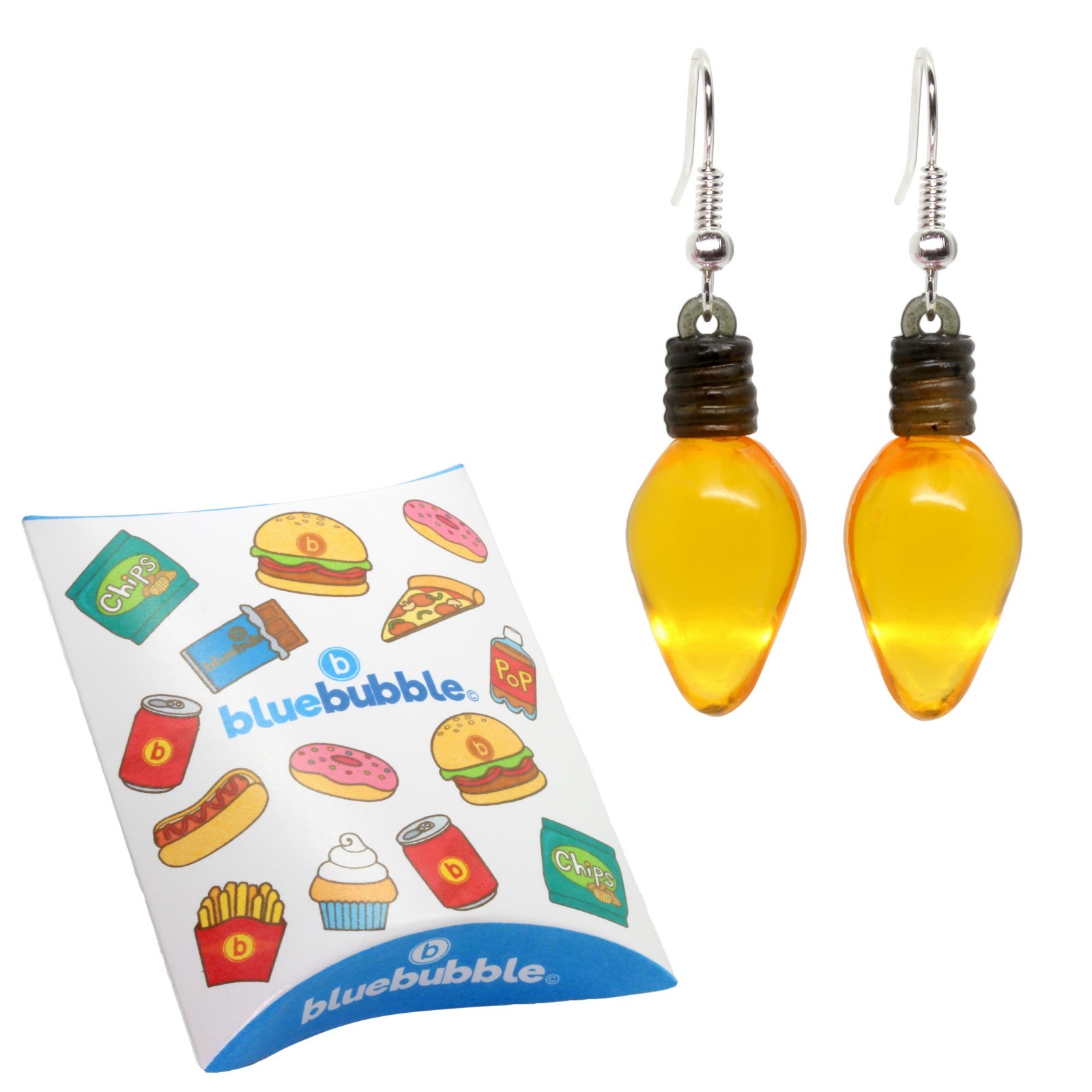 Bluebubble MERRY CHRISTMAS Fairy Light Earrings + Gift Box Cute Kitsch