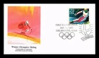 DR JIM STAMPS US COVER WINTER OLYMPICS SKIING FIRST DAY ISSUE FLEETWOOD