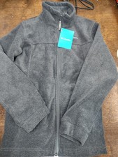 New Columbia Fleece Jacket Size Medium Youth 10-12 Charcoal Boys Girls