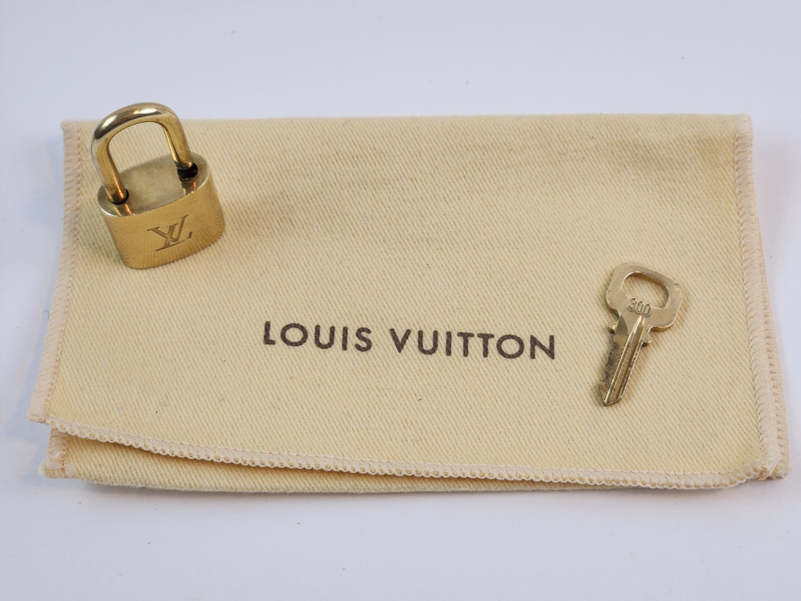 Authentic Louis Vuitton PadLock Solid Lock Key Br… - image 2