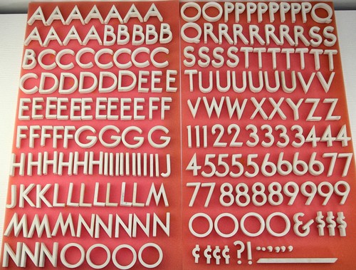 OLD 200 Pc Ceramic 2" Pinback Set Mittens Movie Cinema Titler Alphabet Numbers