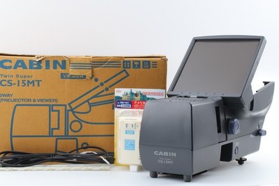 Seltener [NEUWERTIGER] Kabinen-Diaprojektor und VIEWER CS-15MT + Hülsenträger...